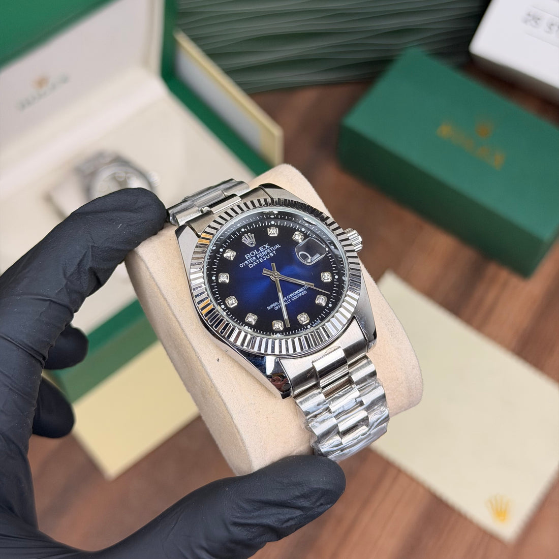 Rolex oyster Datejust Silver
