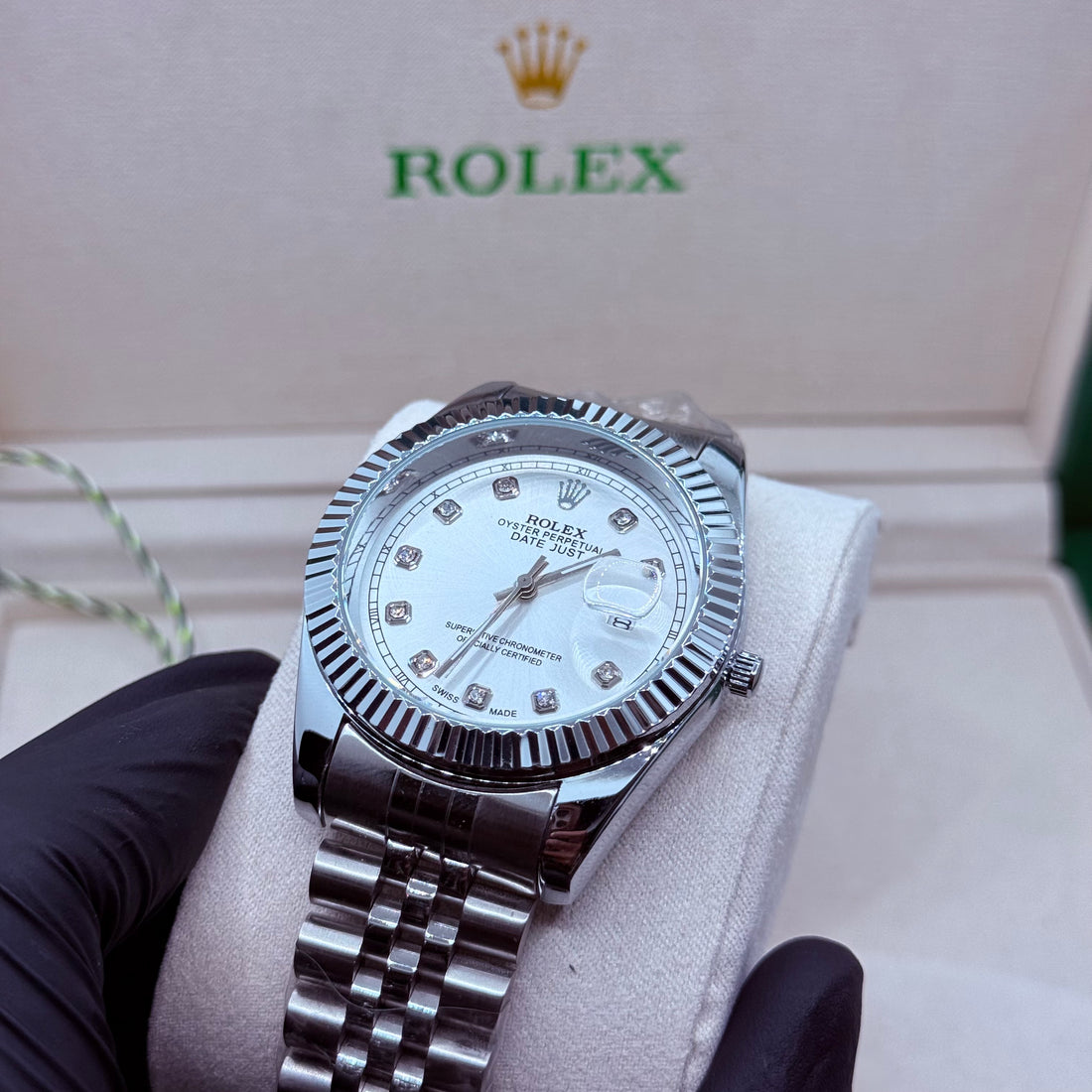 Rolex jubliee chain silver Model