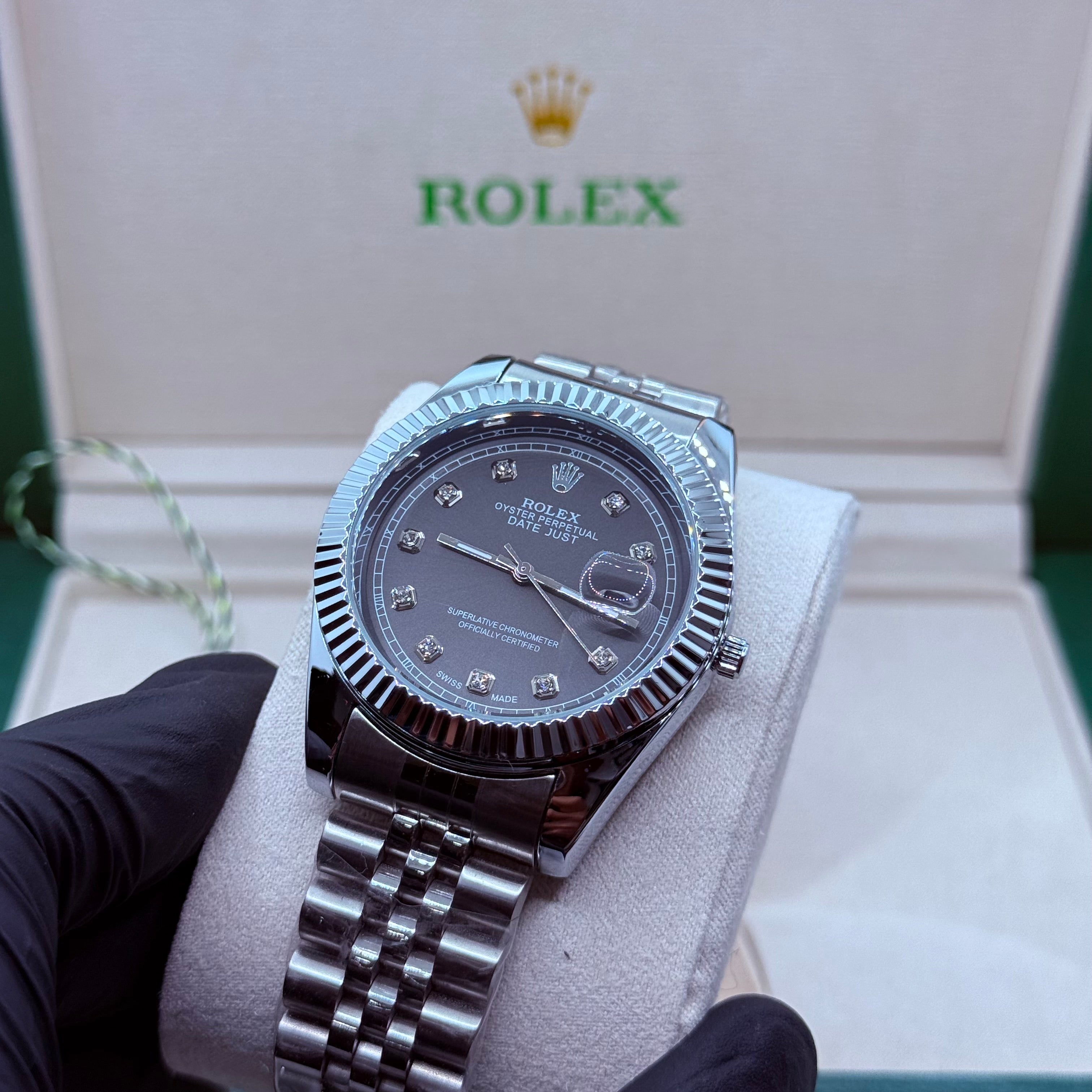 Rolex jubliee chain silver Model