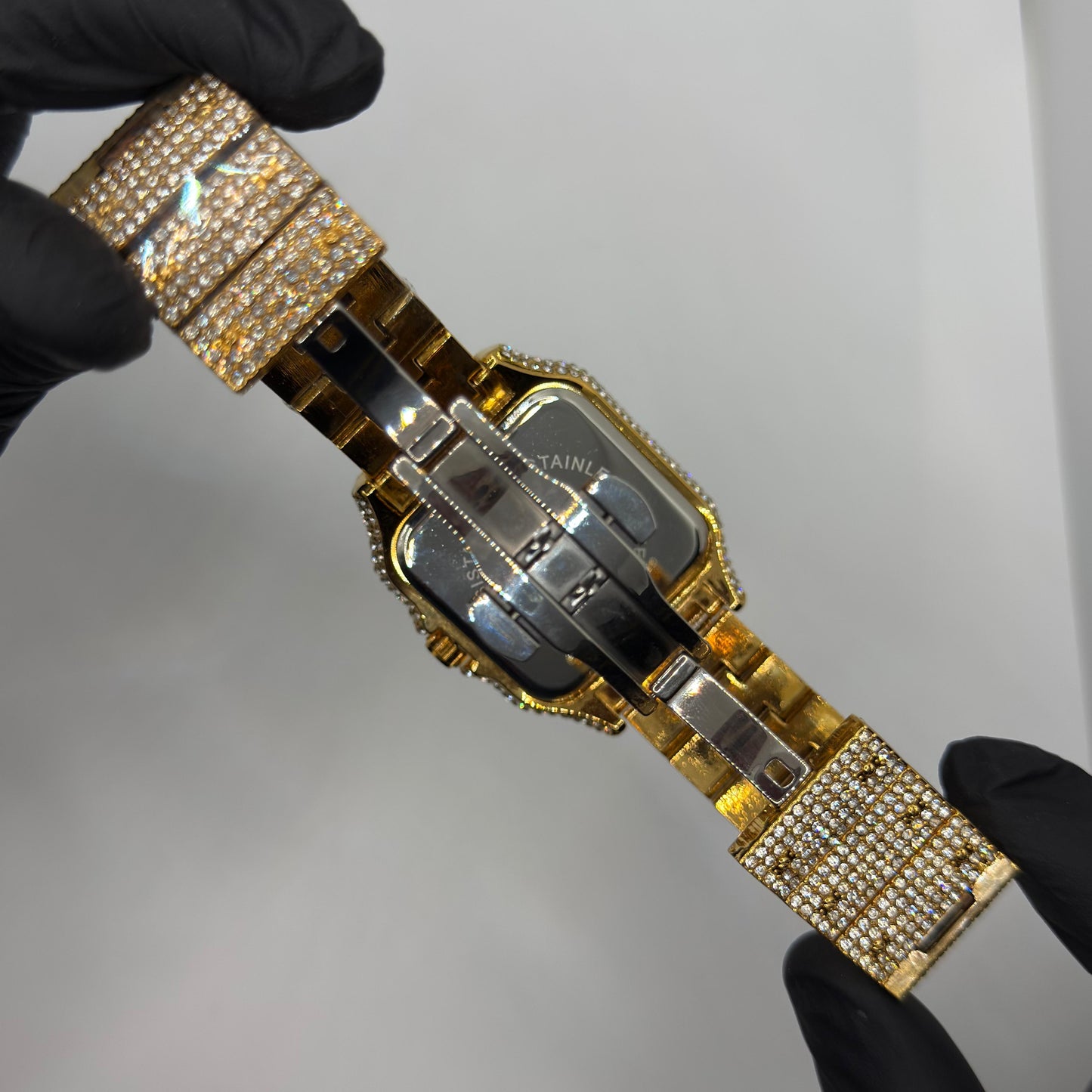 CARTIER karan Aujla watch  golden color